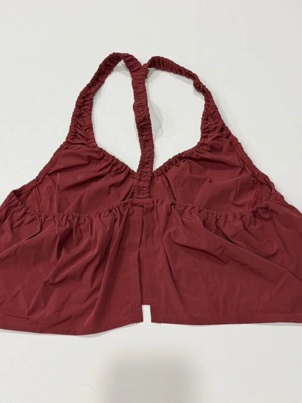 FP Movement by Free People Flowy Back Slit Bra Burgundy Red - Picture 5 of 6
